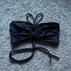 Bandeau cross tie black top size S
